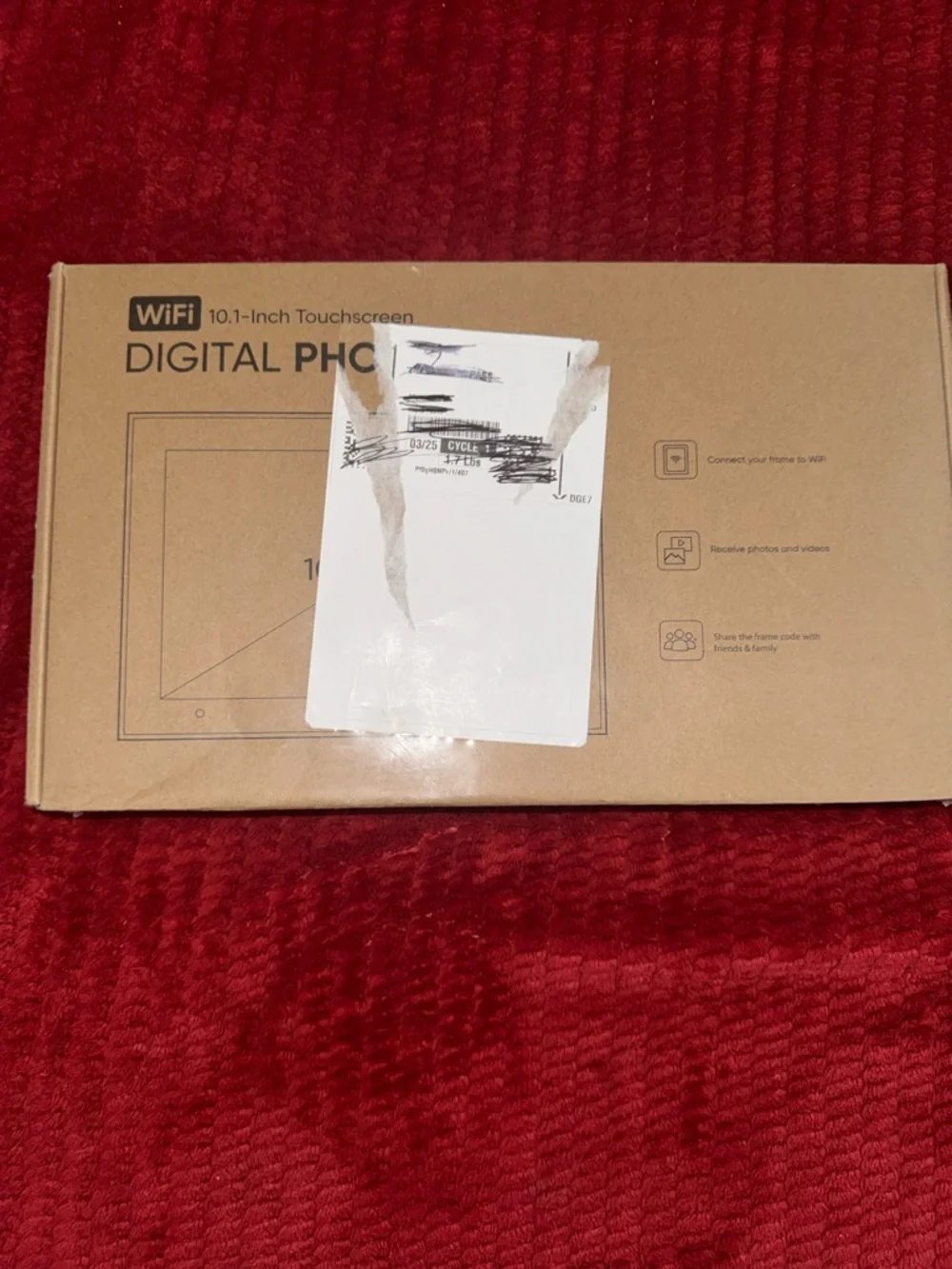 Digital Photo Frame with Black Frame - Smart WiFi Display